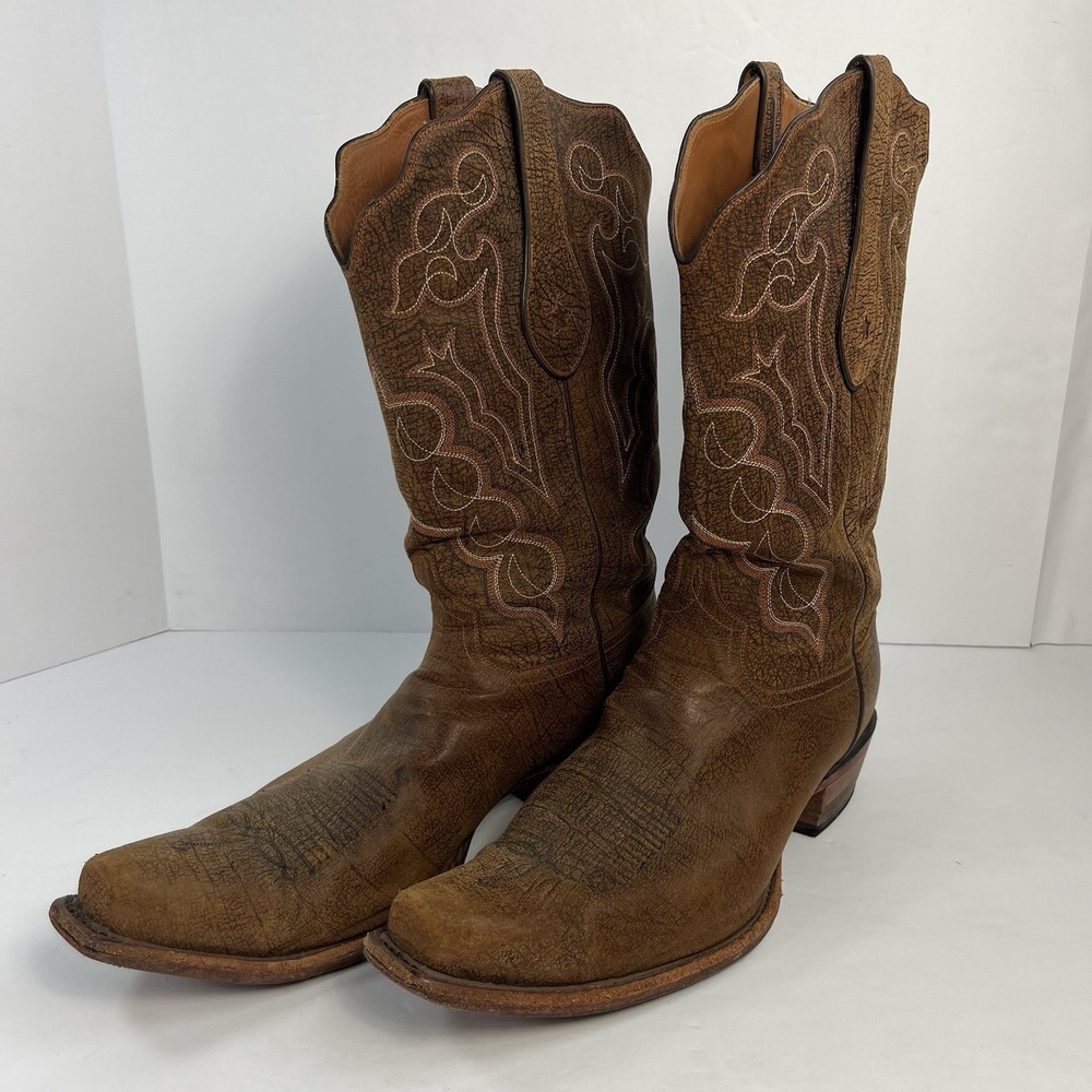 Tony Lama Men's Sierra Vintage Kangaroo Western Boots Size 13D Cowboy 1007